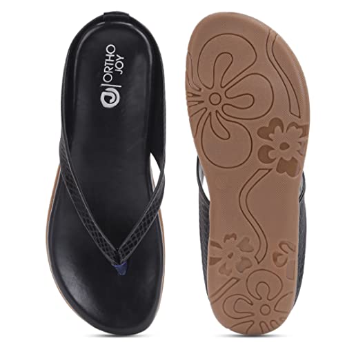 Image of ORTHO JOY Fancy doctor slippers || Comfortable Flat sandals for women stylish