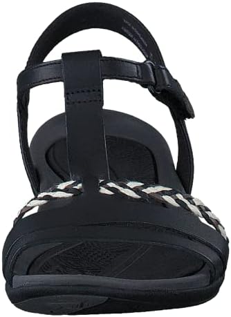 Clarks Women's Tealite Grace Wedge Heels Sandals, Black (Black Leather), 8 US | Image 3