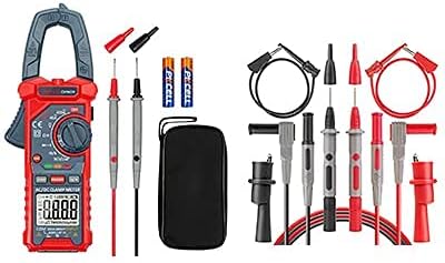 AstroAI 4000 Counts Digital Clamp Meter+Multimeter Test Leads Kit,