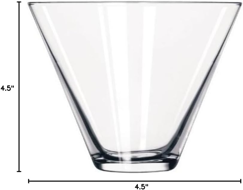 Libbey RLB8101 Stemless Martini No. 224 Soda Glass (Pack of 6)