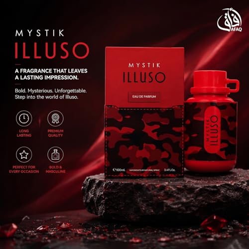 Image of Mystik Illuso Eau de Parfum 100ml for Men & Women | Long-Lasting Woody Aromatic Perfume