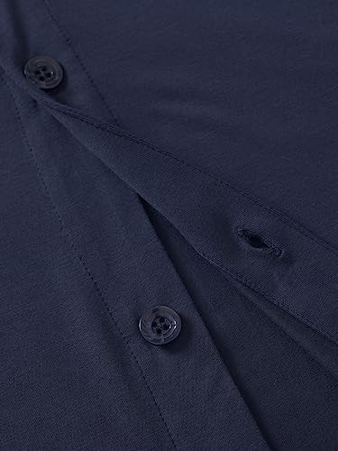 Image of Latuza Men's Viscose Pajama Top Button Up Sleep Shirt