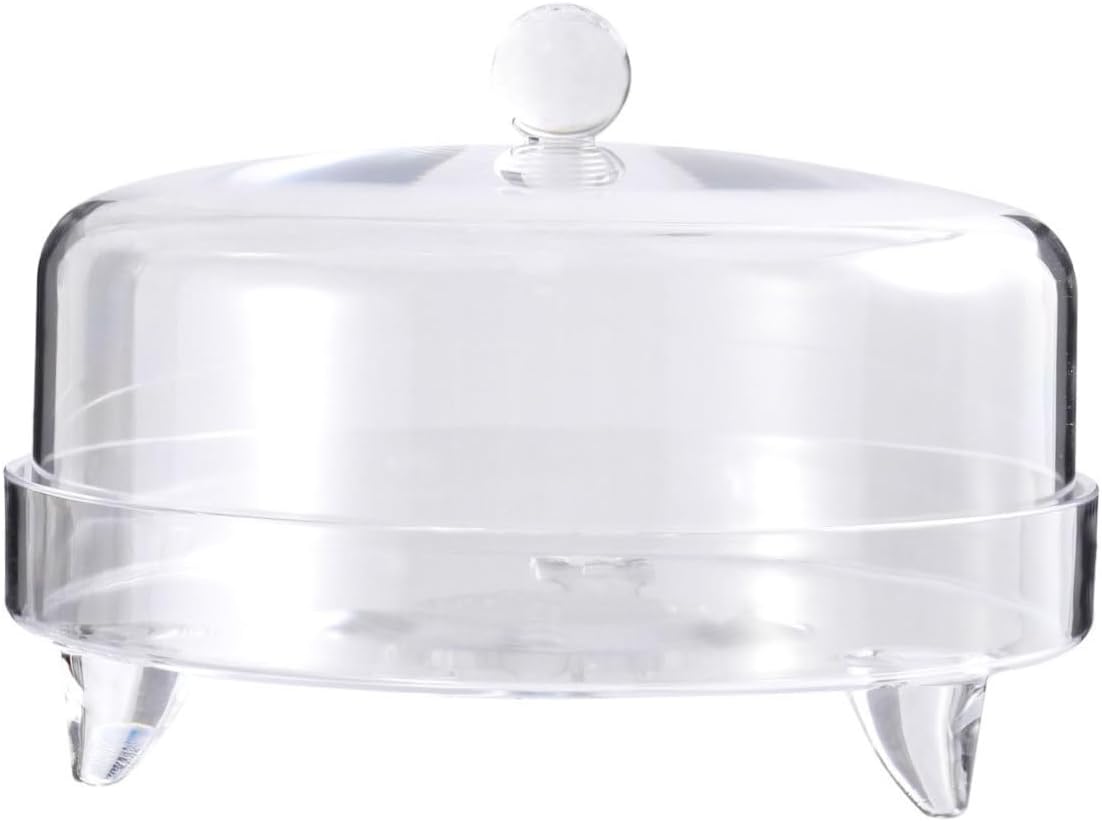 Arched Acrylic Cake Plastic Cover Food Dome Lid for Cake Stand and Salad Serving Tray Portable Food Cover for Indoor Buffet and Dining