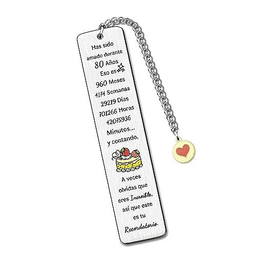 80 Años Cumpleaños Marcadores Abuelo Abuela NiñEra Tía Tío Amigo Apreciar Recuerdo Mujeres Hombres 50s Nacimiento Pastel Regalos Mamá A Veces Olvidas Que Eres Increíble Así Que Este Es Tu Recordatorio