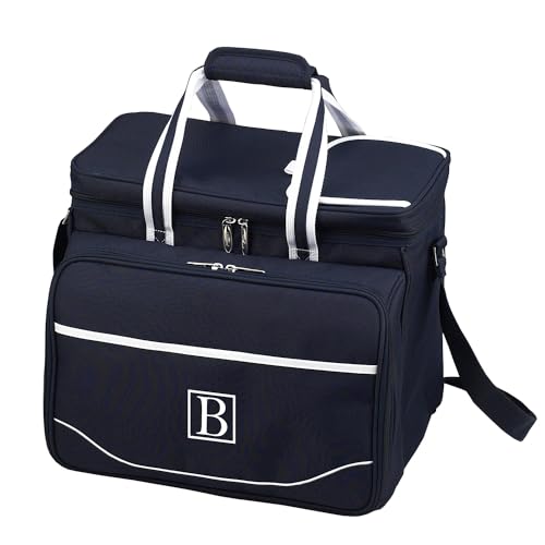 Picnic at Ascot Personalized Monogrammed Equipped Picnic Cooler for 4 - Designed and Assembled in California