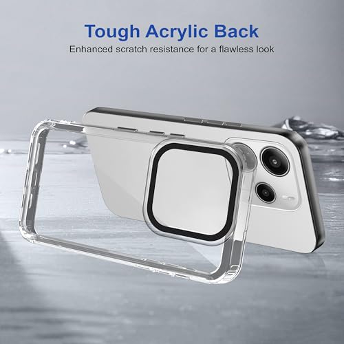 Image of Zapcase Back Case Cover for Mi Redmi Note 14 5G | Compatible for Mi Redmi Note 14 5G Back Cover | Case Cover with Camera Protection | (TPU + PC | Transparent)