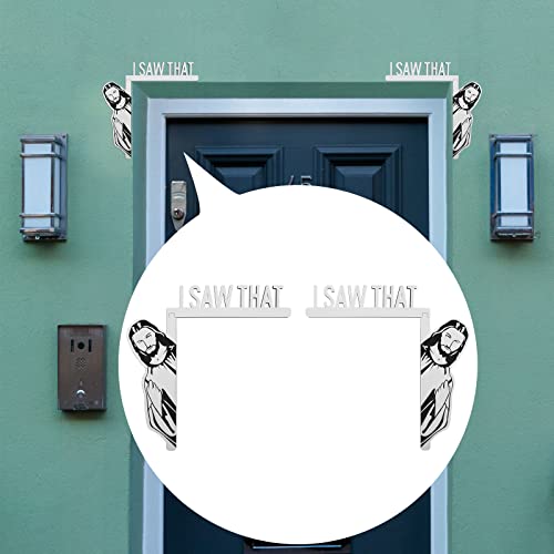 image for Sanchamy 2 Packs I Saw That Door Sitter Funny Home Decor I Saw That Do