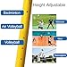 ZYZSY Volleyball Pole, Badminton Net Pole with Adjustable Height, Ground Inserted Steel Volleyball Pole Set, for Indoor&Outdoor School Park Gym Adults Kids