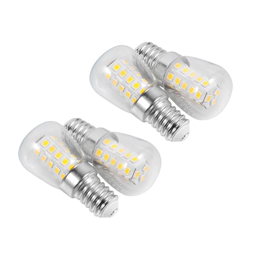 AUTSUPPL 4 piezas Bombilla LED para Frigorífico Luz Cálida bajo Calor Ahorro Energético Pack Unidades para Espacios Reducidos y Máquina de Coser