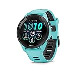 Garmin Forerunner® 265 Running Smartwatch, Colorful AMOLED Display, Training Metrics and Recovery Insights, Aqua and Black