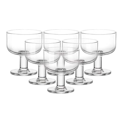 Rocco Bormioli 091250 Copas Helado, 240 milliliters, Vidrio