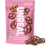 UNREAL Milk Chocolate Covered Pretzels, 3.5 OZ