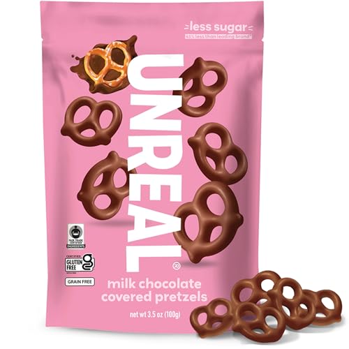 Image of UNREAL Milk Chocolate Covered Pretzels, 3.5 OZ