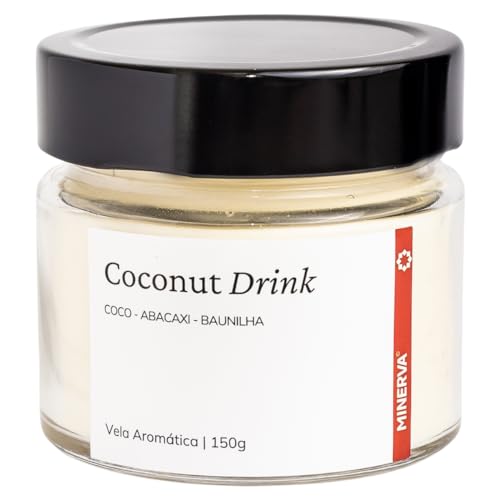Vela Aromatica Artesanal Perfumada - 150g - Minerva Candles (Coco...