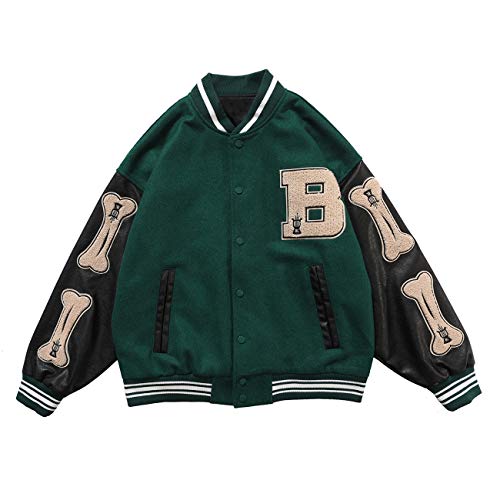 Image of Aelfric Eden Men's Varsity Jacket Harajuku Vintage Graphic Baseball Jacket Unisex Coats Streetwear