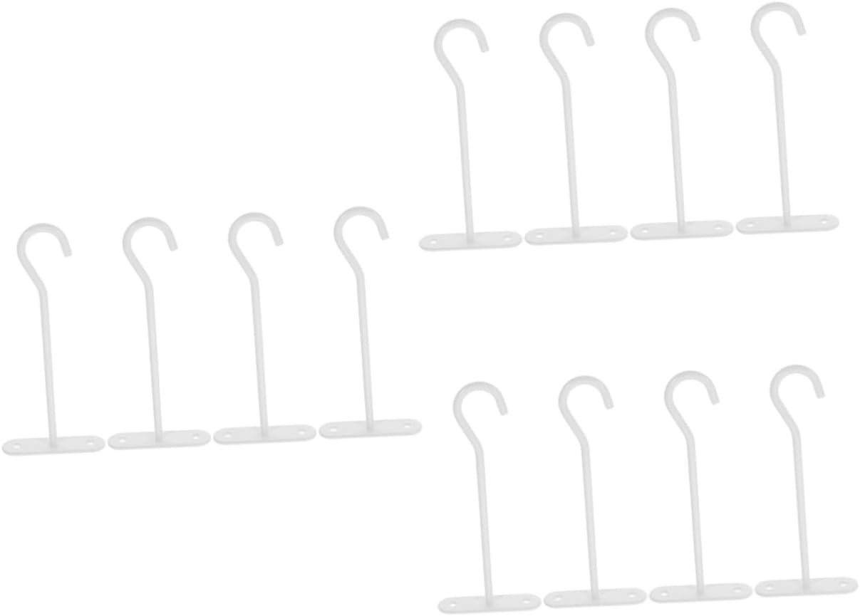 POPETPOP 12pcs Metal Ceiling Hooks for Hanging Plants Wall Planter Hangers Plant Hooks for Use Easy to Install for Bird Feeders Lanterns and Wind Chimes
