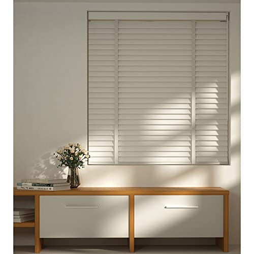 DLLY Holzjalousien Für Fenster, Verdunkelungs Venezianische Jalousie, Lichtfilterung Rollos Mini Jalousette, 50-150 cm Breite Jalousien Aus Massivholz,130x150cm/51 * 59in Cover