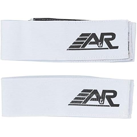 A&R Sports Shin Straps, Junior, White Cover