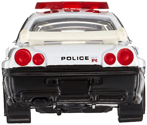 Image of Tomica No.1 Nissan Skyline GT-R BNR34 Police Car Diecast Scale Model Collectible Car