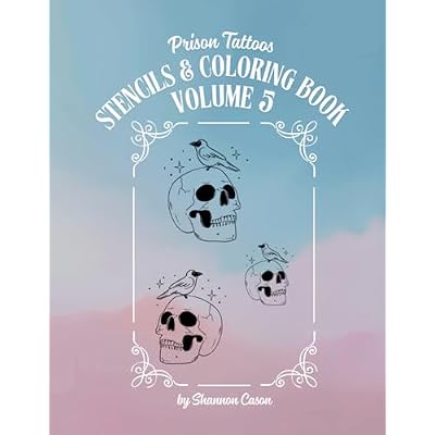 prison tattoo stencils and coloring book volume 5