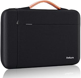 Ferkurn Laptop Case Sleeve for 12.3 Inch Microsoft Surface Pro 8/X/7+/7/6/5/4/3/2/1, 12.4 Inch Microsoft Surface Laptop Go, MacBook Air 11, MacBook 12, Waterproof Tablet Cover Bag with Handle, Pink