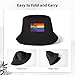 All Places Should be Safe Spaces Gay Pride Ally LGBTQ Month Bucket Hat for Men Women Teens Fashion Sun Hat Packable Outdoor Fisherman Hat Black