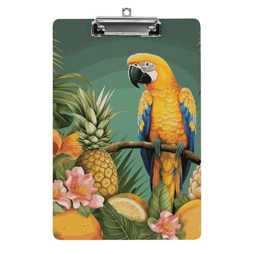 Planchette acrylique A4 avec pince profilée anti-glisse pour sécuriser vos notes