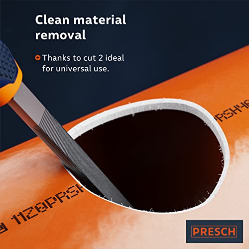 Presch File Half-Round 200mm, High-Quality Half-Round File with for Filing Curves and Straight Lines in Metal - Image 4