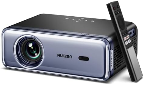 Vidéoprojecteur 4K Aurzen Eazze D1 – Netflix Officiel, Dolby Audio, Auto Focus/Keystone, WiFi 5G Bluetooth, Portable Full HD