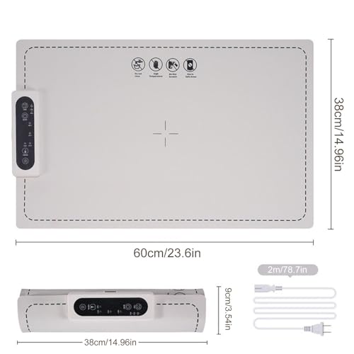 Chauffante électrique pliable et portable à grande surface de chauffe