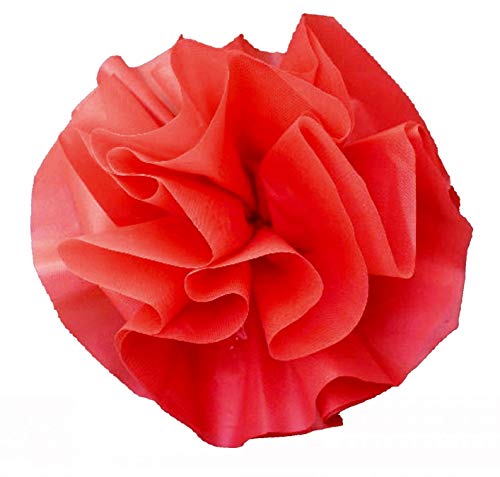 12 Car Limousine Wedding Decoration Pom Flower Deco-Puff with Suction Cups - Red