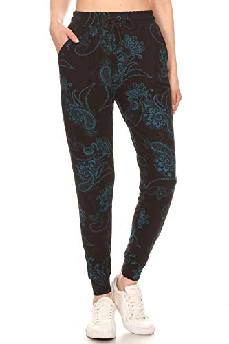 Image of Leggings Depot Women's Popular Print High Waist Premium Jogger Track Pants(S-3X) BAT1