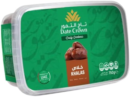 Date Crown Khalas Tub Dates Box, 750 G