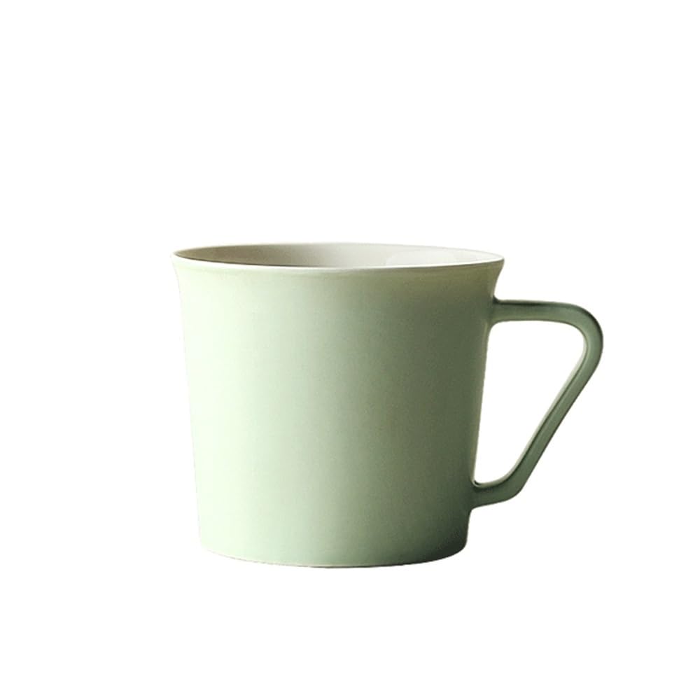 Taza de café Taza de cerámica, 1 pieza tazas café 350 ml for el hogar, la oficina, té con leche, latte y capuchino Tazas de chocolate(Grey)
