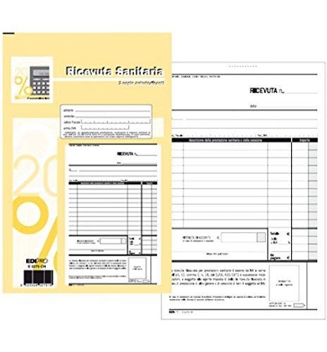 Edipro Blocco sanitaria E5275CN A5 50x2 - confezione da 10 blocchi