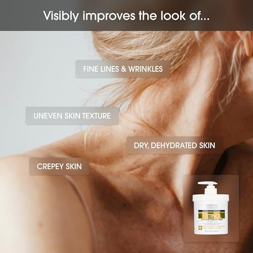Advanced Clinicals Retinol Body Lotion & Face Moisturizer | Visible Anti Aging Skin Care Retinol Body Cream For Women & Men Targets Look Of Fine Lines, Wrinkles, & Crepe Looking Dry Skin, 16 Ounce - Image 4