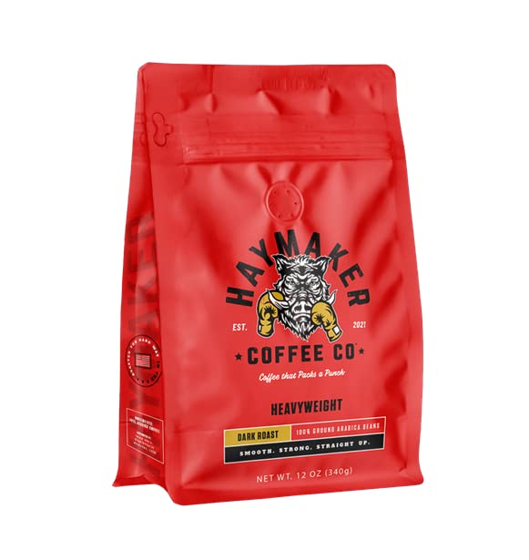 Haymaker Coffee Dark Roast en grano 12 onzas miniatura 2