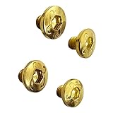 Gold-Plated Grip Screws with K Logo - Pack of 4 for Kimber Micro .380 / 9mm...