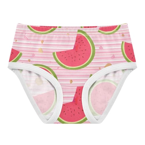 Animal Girls Underwear Toddlers 2t Cotton Panties Little Girl Cute Watermelon Pink Striped Briefs Undies Kids