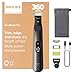 Produktbild Philips OneBlade Pro 360 Face & Body - Elektrischer Bartschneider, Rasierer und Bodygroomer, 360-Klinge, Original-Klinge, Präzisionskamm mit 14 Längeneinstellungen, Körper-Kit, Reisetasche, QP6551/30