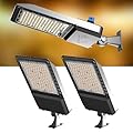 ACOHOOK 420W LED Parking Lot Light (60000lm Eqv 2000W HID HPS) Arm Mount LED Pole Light, IP65 5000K Outdoor Commercial Area Lighting Dusk to Dawn ???? ???????????????????? ????????????????????????????????-2Pack