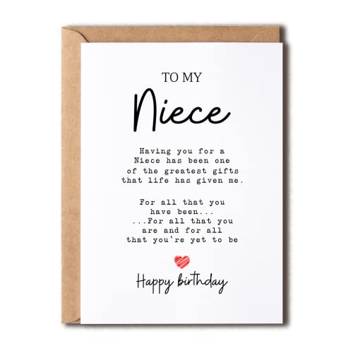 To My Niece - Greatest Niece Birthday Gift
