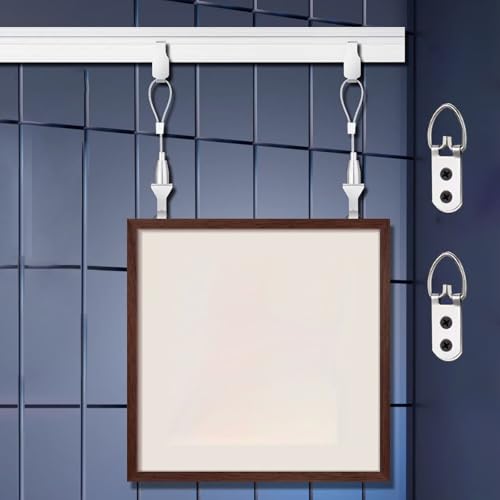 �s�N�`���[���[�� �z���C�g�A�[�g���[�N�݂艺���V�X�e���L�b�g�A���߉\�ȃt�b�N2��D�����O�t���z���݂艺���f�B�X�v���C���[���A�A�[�g�X�^�W�I�G��n���K�[(2m/6.6ft Wire,1.6m/5.25ft rail)