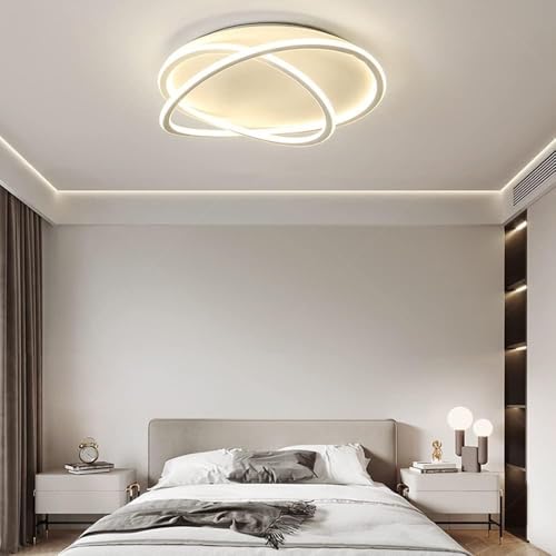 Plafonnier LED encastrable de 50 cm blanc pour chambre principale