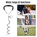 Dog Spikes for Ground, Dogs Tether Stake, Dog Tie Out Stake Heavy Duty, Twist-Proof Pet Supplies, Attach to Tie Out Cable & Stake for Camping Ground, Background, Yard, Beach