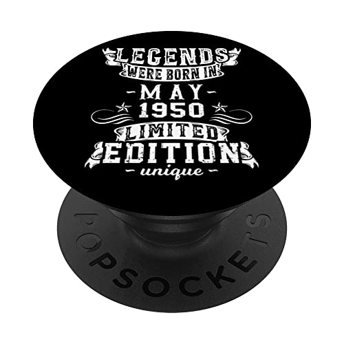 Cumpleaños Mayo 1950 Edición Limitada Regalo Legend May PopSockets PopGrip Intercambiable