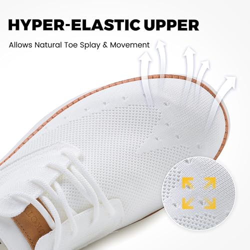 Men's KnitFlex Mesh Sneakers | Wide Fit, Lightweight, Breathable | Casual Walking Shoes2