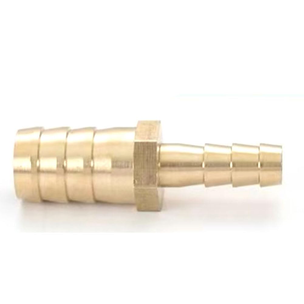 Racores de empalme con espiga de latón, Adaptador reductor de lengüeta for manguera latón, for aire, agua, combustible, varios tamaños, paquete 5 o 10(14mm*8mm,10pcs)