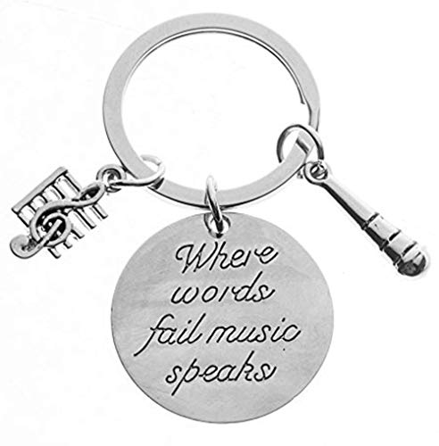 Music Speaks Keychain