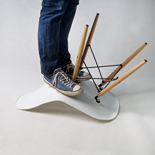 Buschman Set Of Two White Mid Century Modern Dining Room Wooden Legs Chairs #TOP5